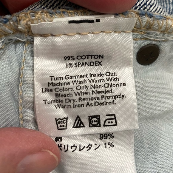 EDDIE BAUER NATURAL STRAIGHT STRETCH 5 POCKET JEANS Sz 4. - Picture 7 of 7